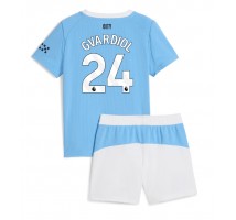 Manchester City Josko Gvardiol #24 Koszulka Podstawowa dzieci 2025-26 Krótki Rękaw (+ krótkie spodenki)